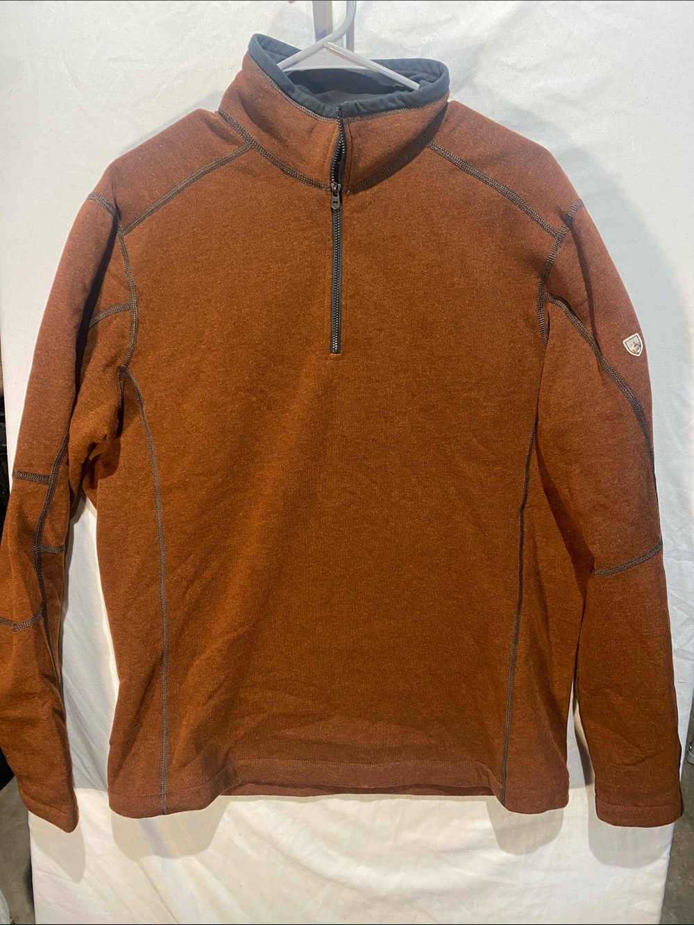 Kuhl Men's Half-Zip Sweater Pullover - Rust